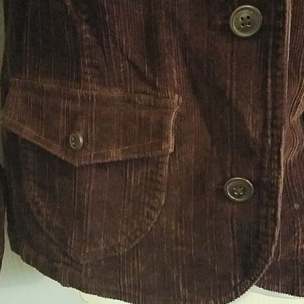 Sonoma  COURDUROY  Maroon jacket PLUS size 1X - Picture 4 of 6